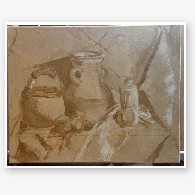 1st still life tone painting