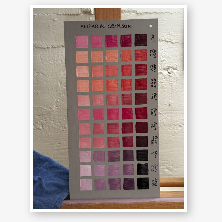 alizarin crimson panel