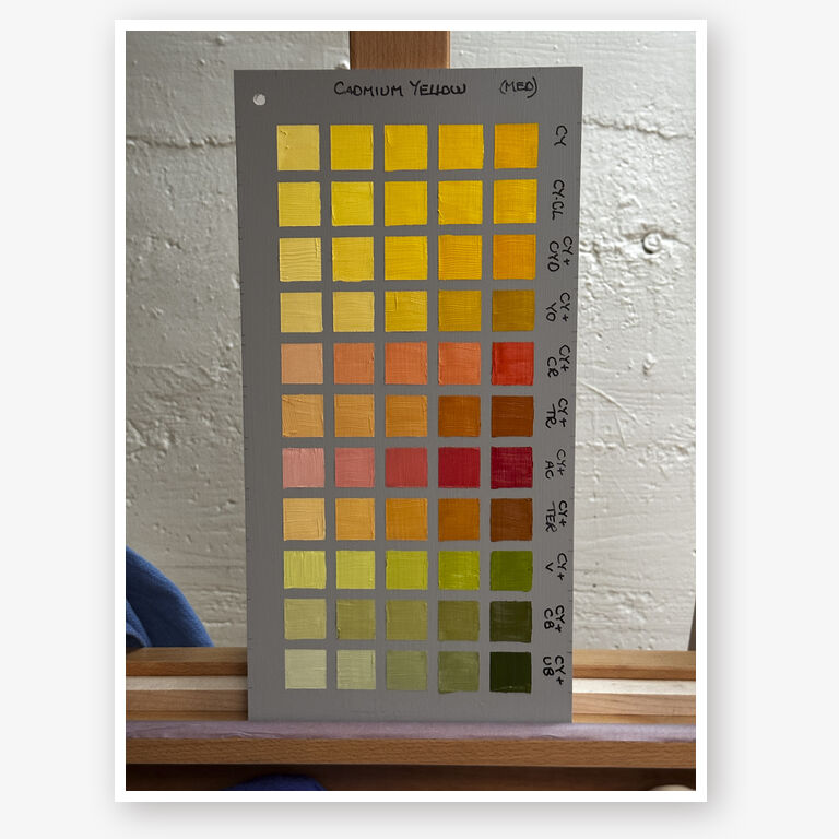 cadmium yellow panel