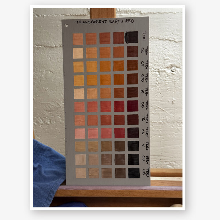 transparent earth red panel