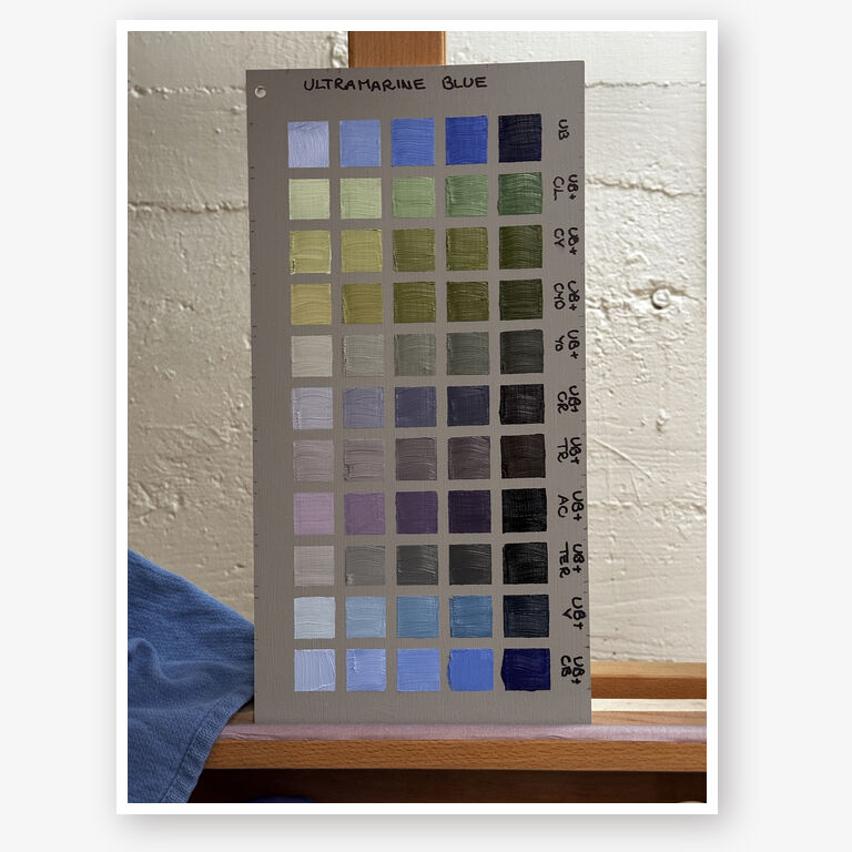 ultramarine blue panel