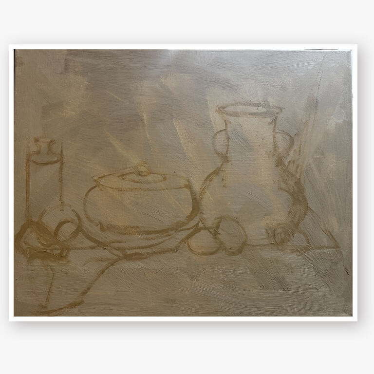 second still life sketch