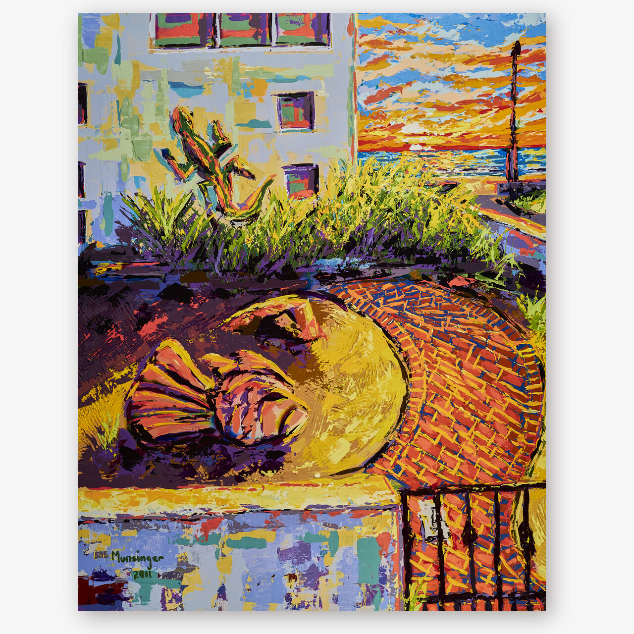 Sunset 21 | House w/Fish & Lizard