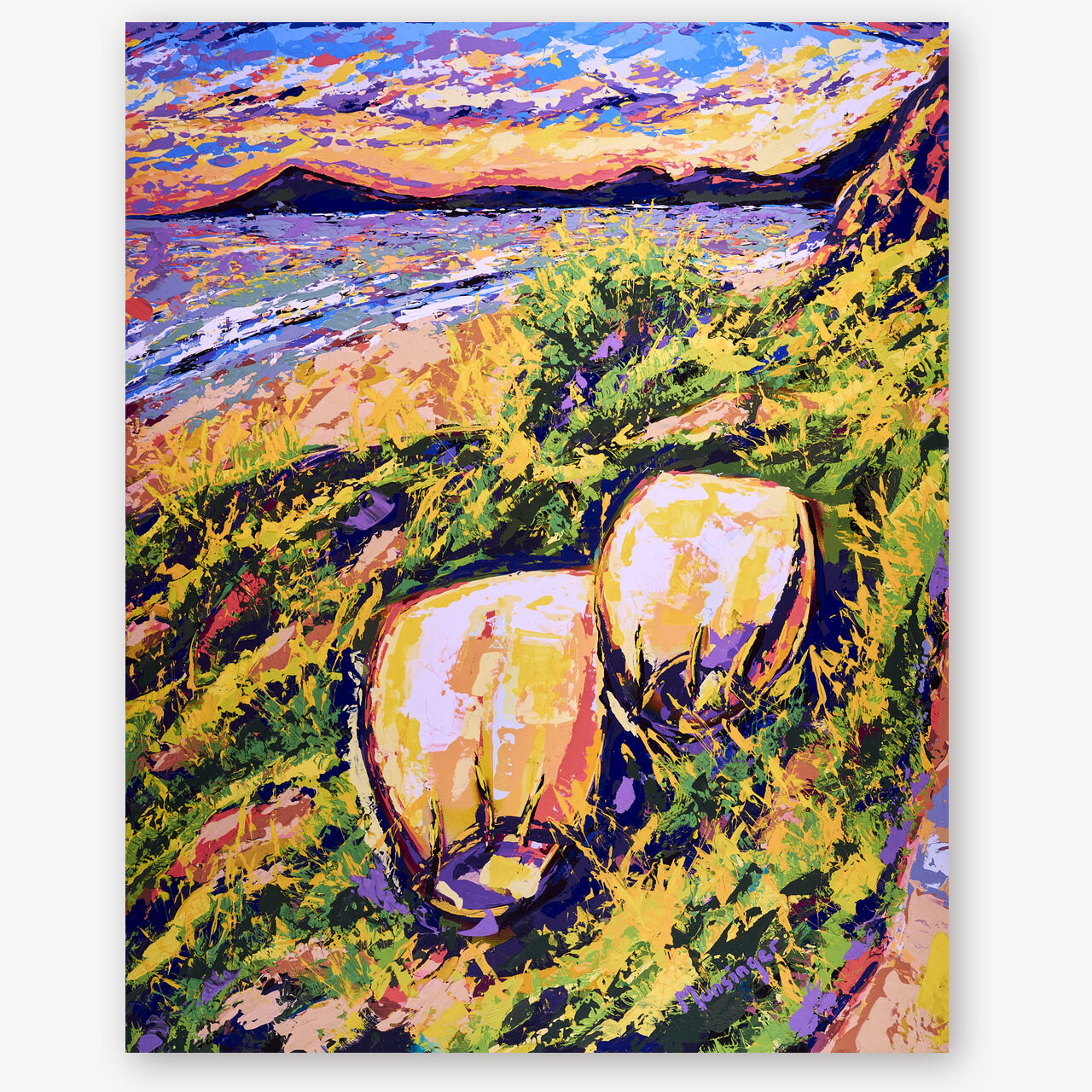 Sunset 22 | Two Boards by the Path